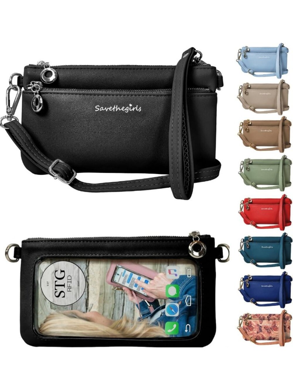Stylish Touch Screen Cell Phone Crossbody Bag - Chic Women's Clutch Purse